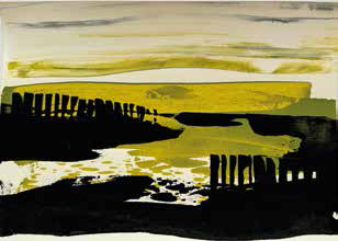 Sonja Weber, Küstenlandschaft, Salzwiesen