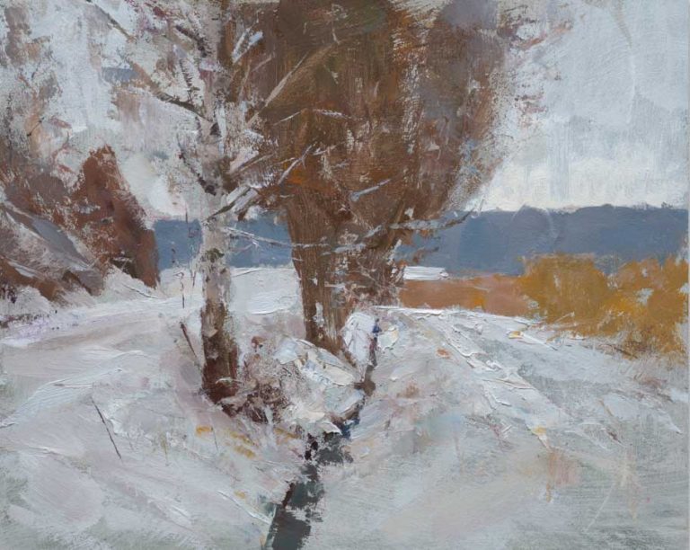 Björn Wirtz, Schnee am Teich