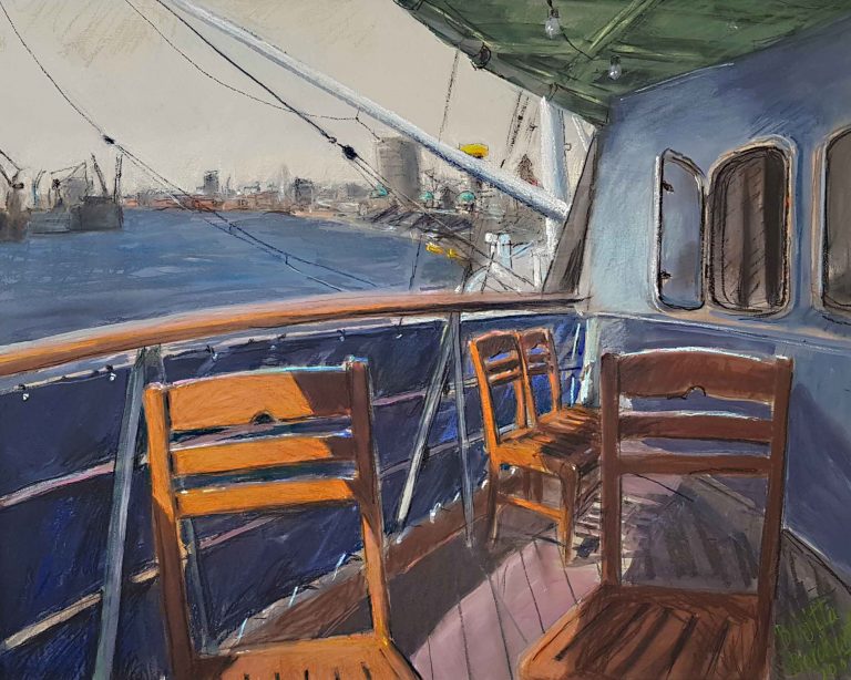 Brigitta Borchert, Blick von der Cap San Diego