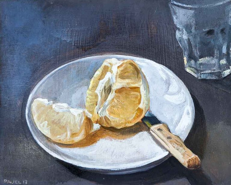 Pavel Feinstein, Stillleben mit Grapefruit