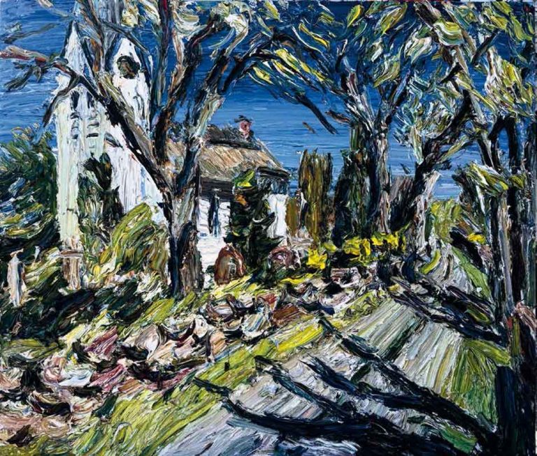 Christopher Lehmpfuhl, Sonnige Kirche in Nebel
